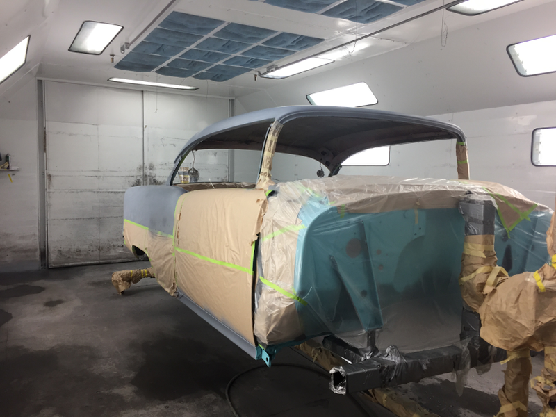 Illustration for article titled 1955 Chevy Bel Air Project Update- Body in full color!